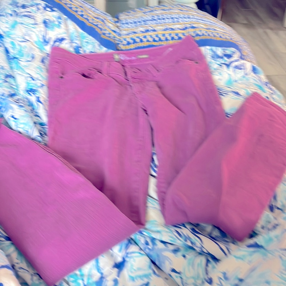 Purple jeans